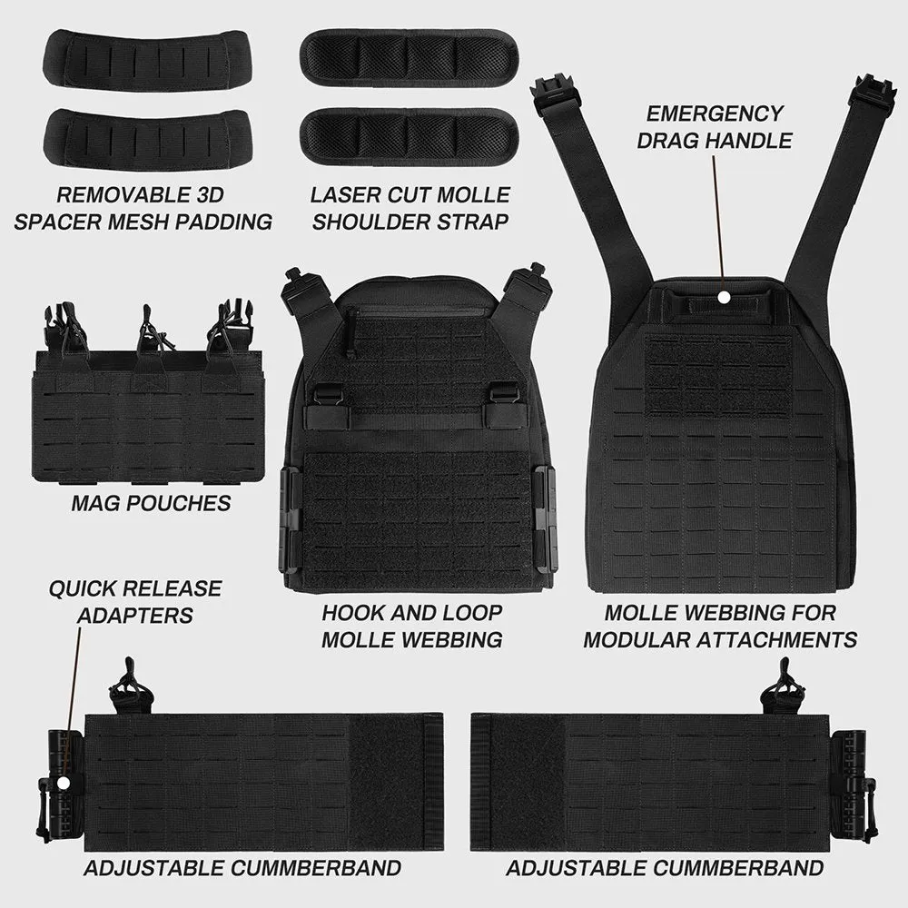 1000D Nylon Military Vest Quick Release Tactical Vest