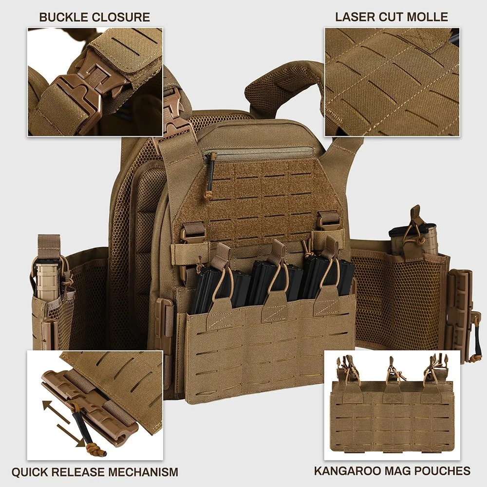 1000D Nylon Military Vest Quick Release Tactical Vest