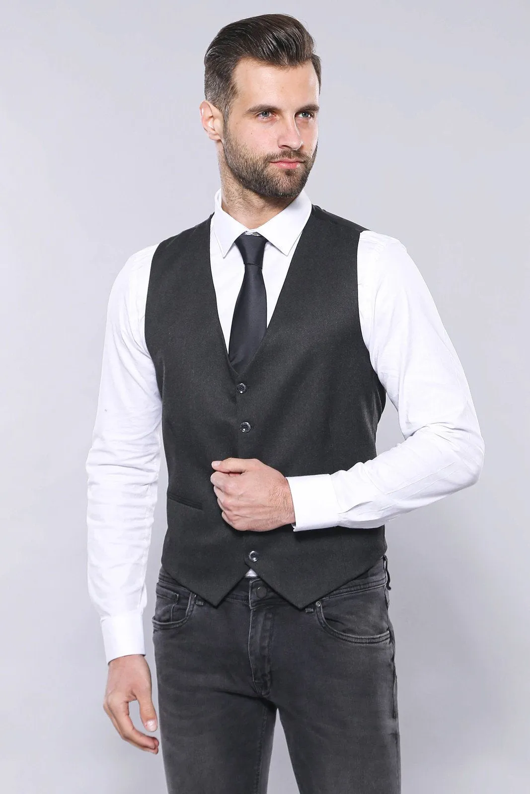 15438 Smoke Vest and Blazer Set