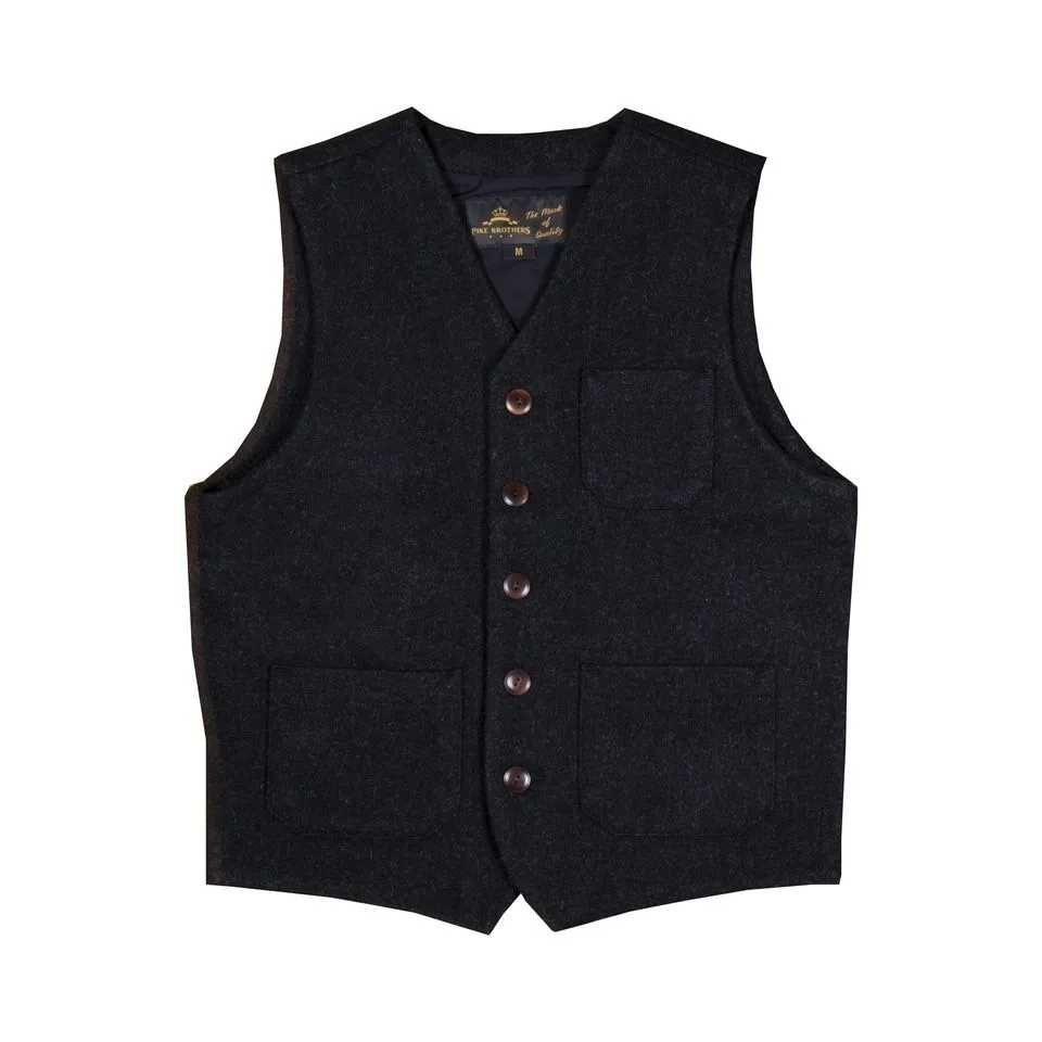 1937 Roamer Vest Beaver Black - Pike Brothers