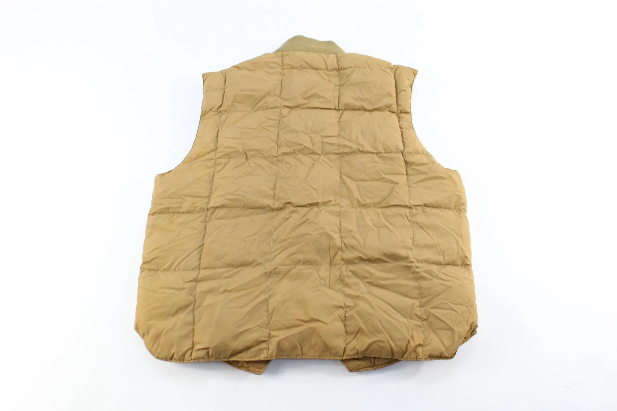 70's Cabela's Brown Puffer Zip Up Vest