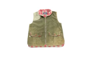 80's Levi's Green Corduroy Zip Up Vest