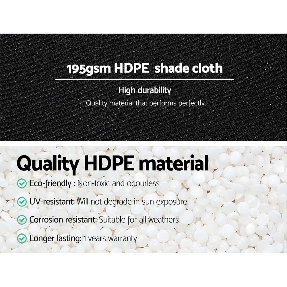 90% UV Block Shade Cloth 3.66x10m, Tear-Resistant - Instahut