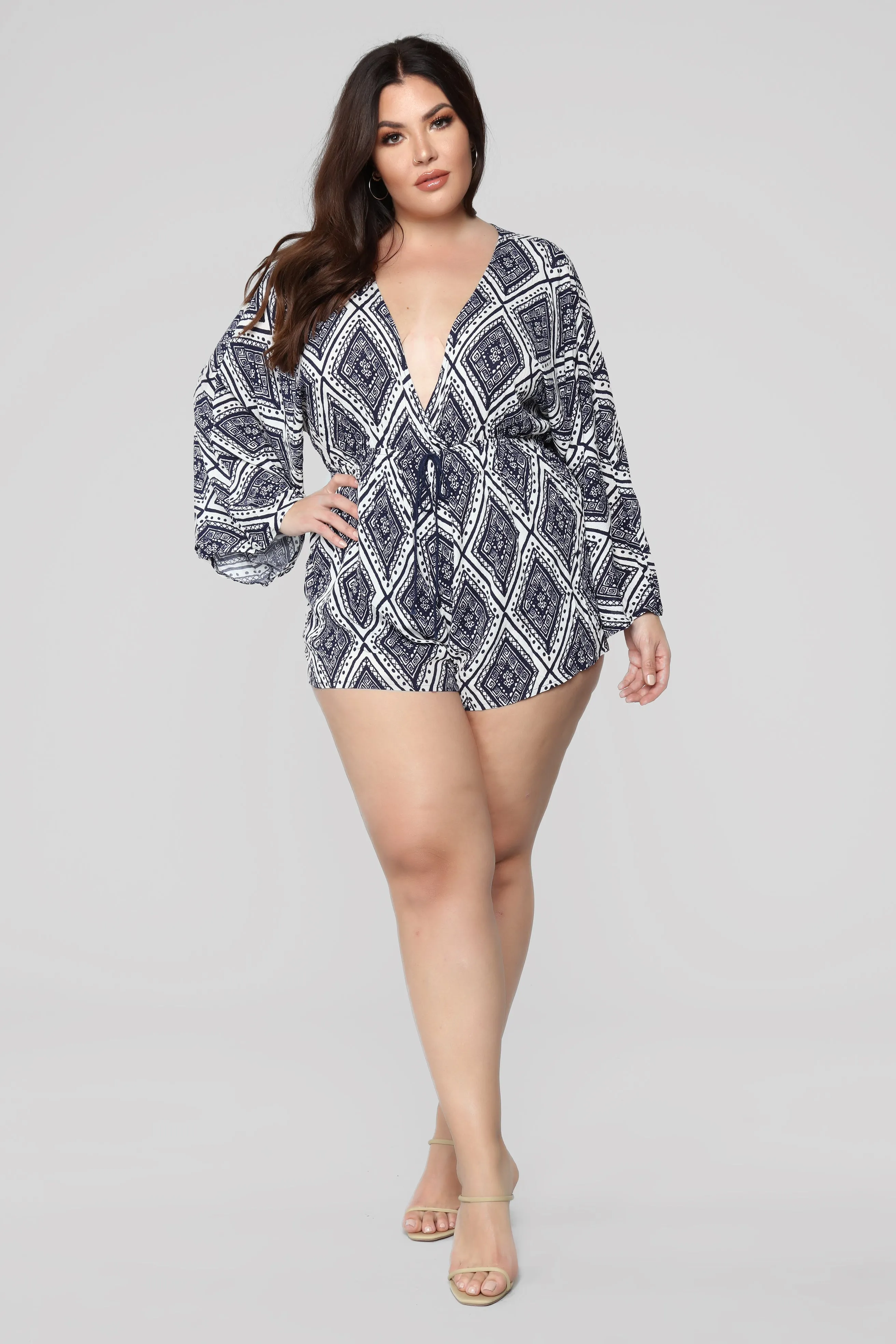 Acapulco Romper - Navy/Multi