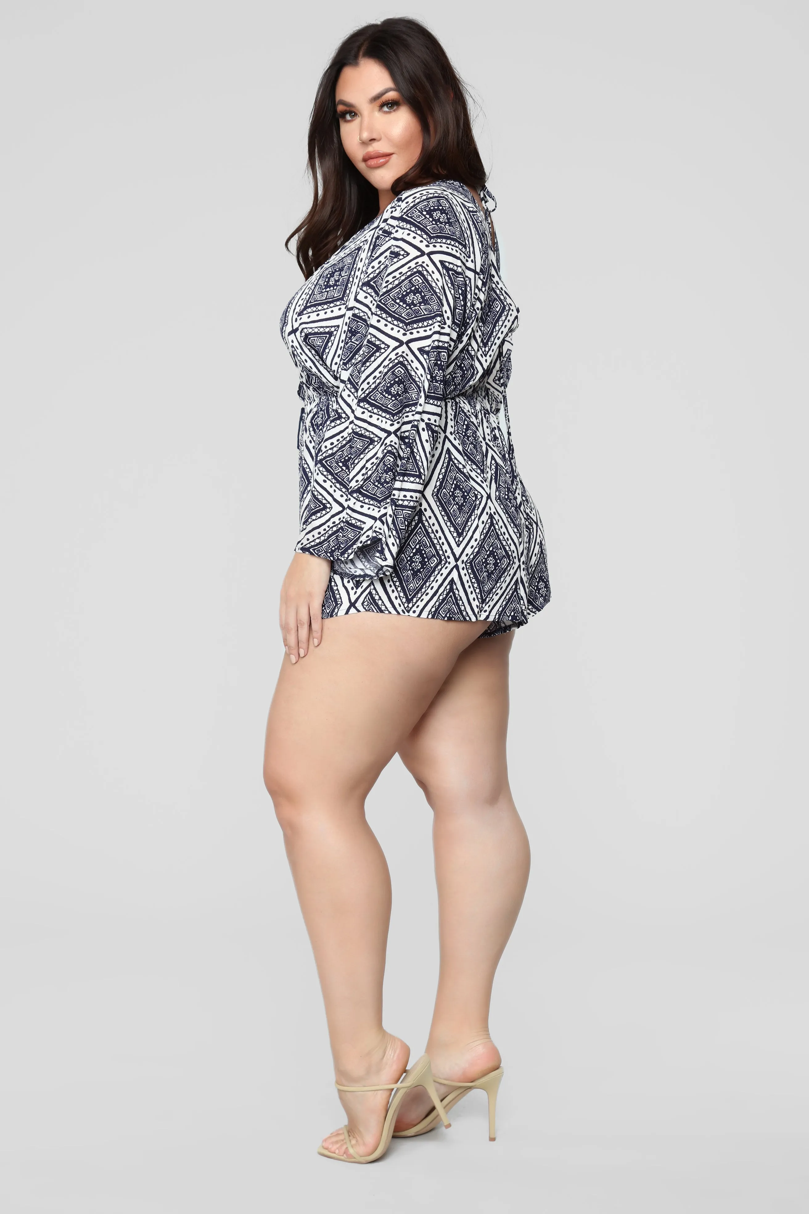 Acapulco Romper - Navy/Multi