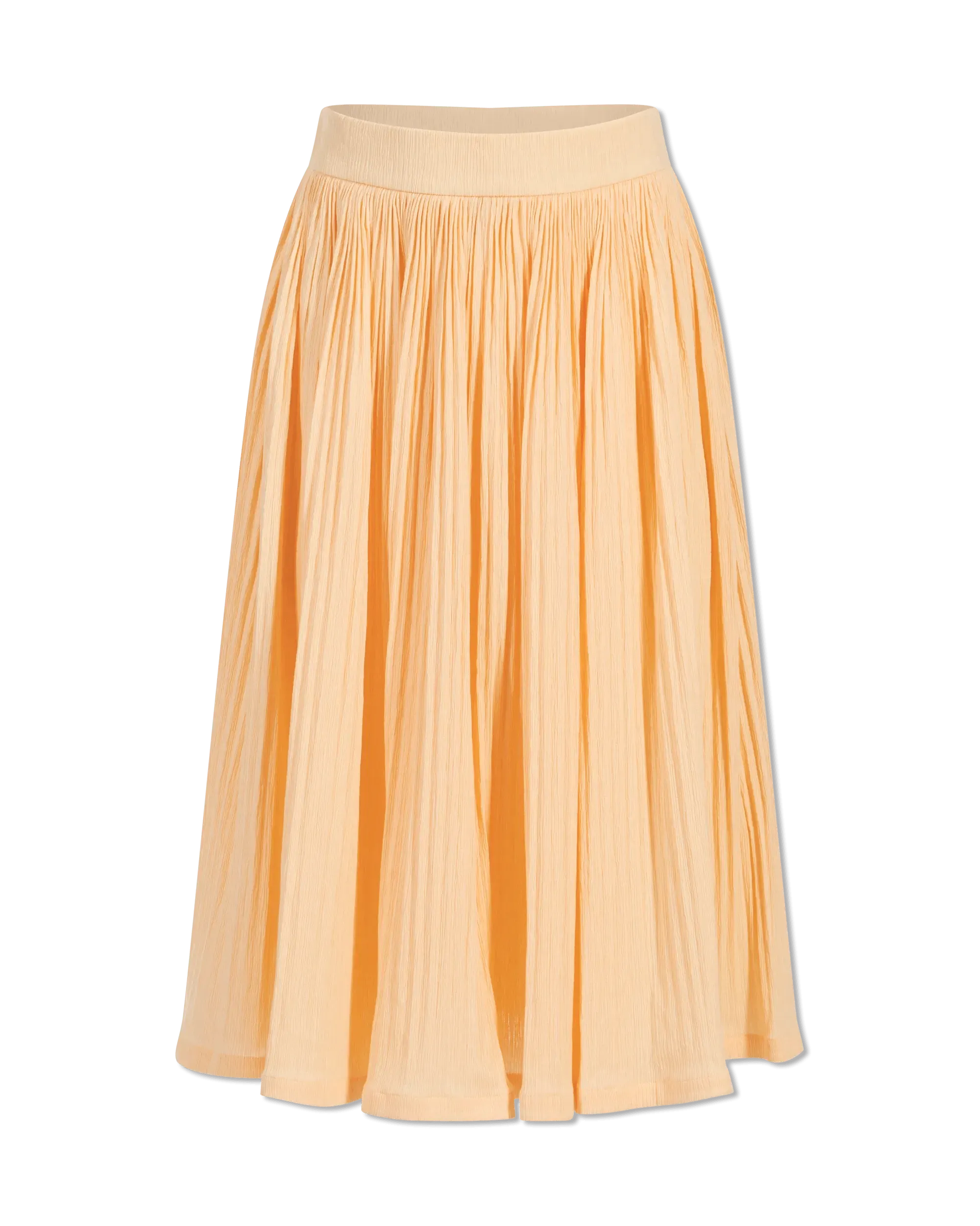 Accordion Pleat Midi Skirt