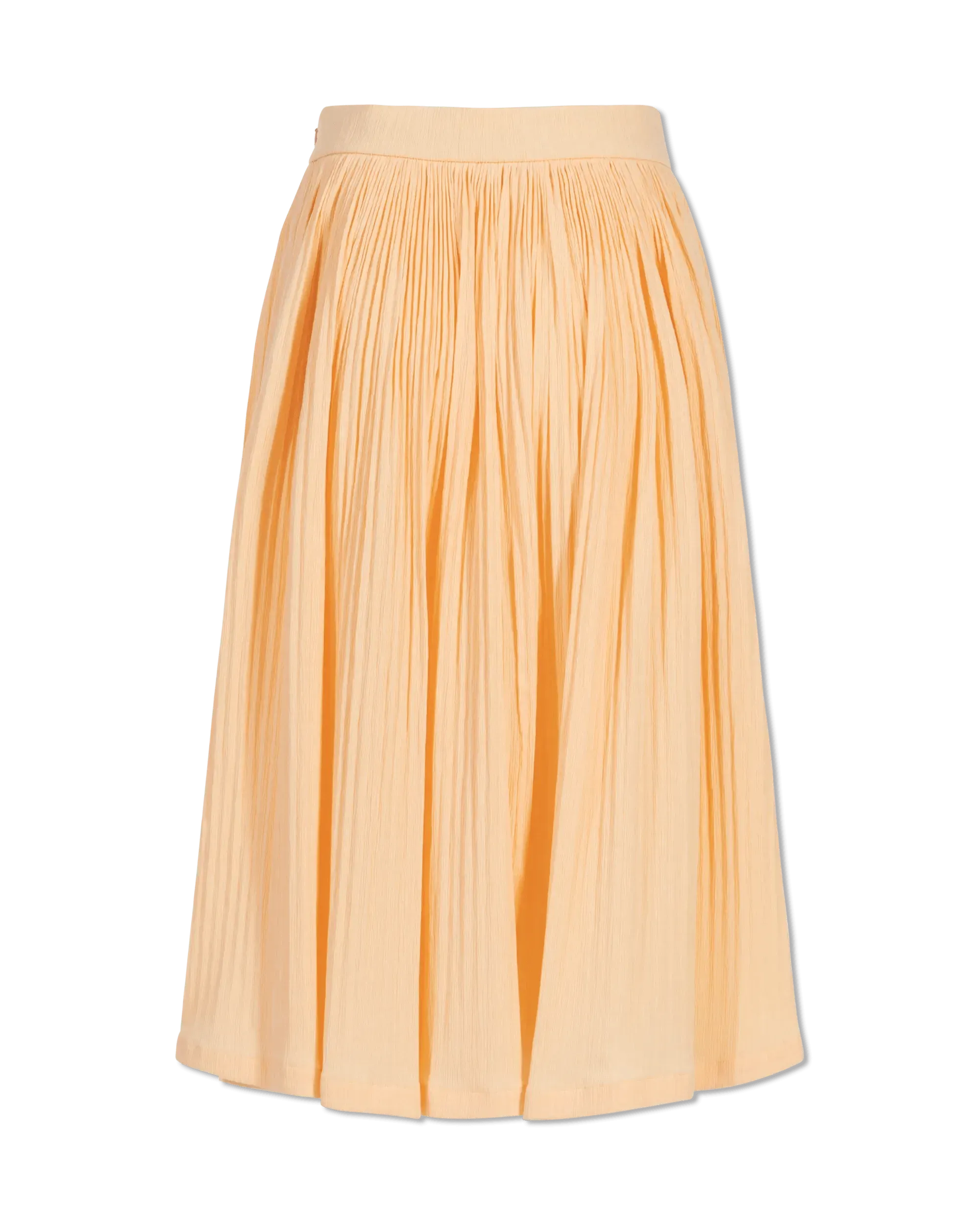 Accordion Pleat Midi Skirt