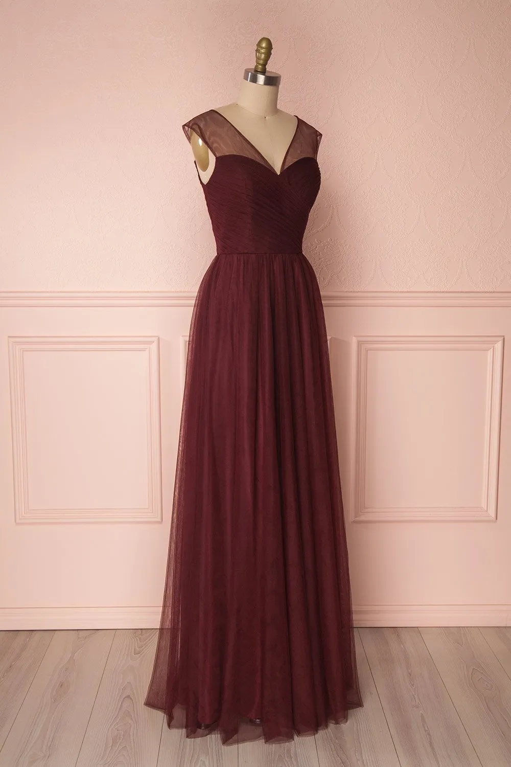 Adifa Burgundy |  Tulle Gown