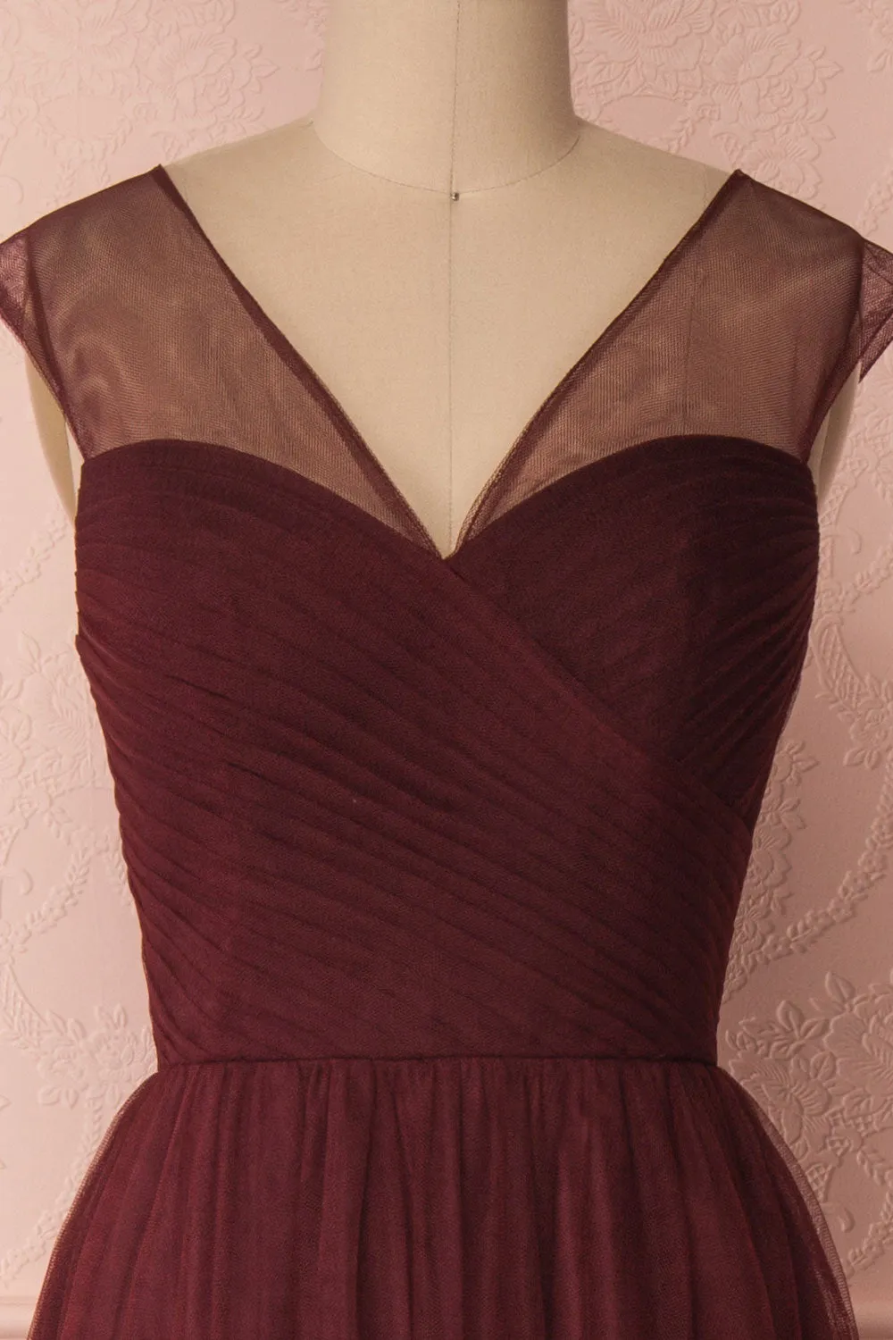 Adifa Burgundy |  Tulle Gown