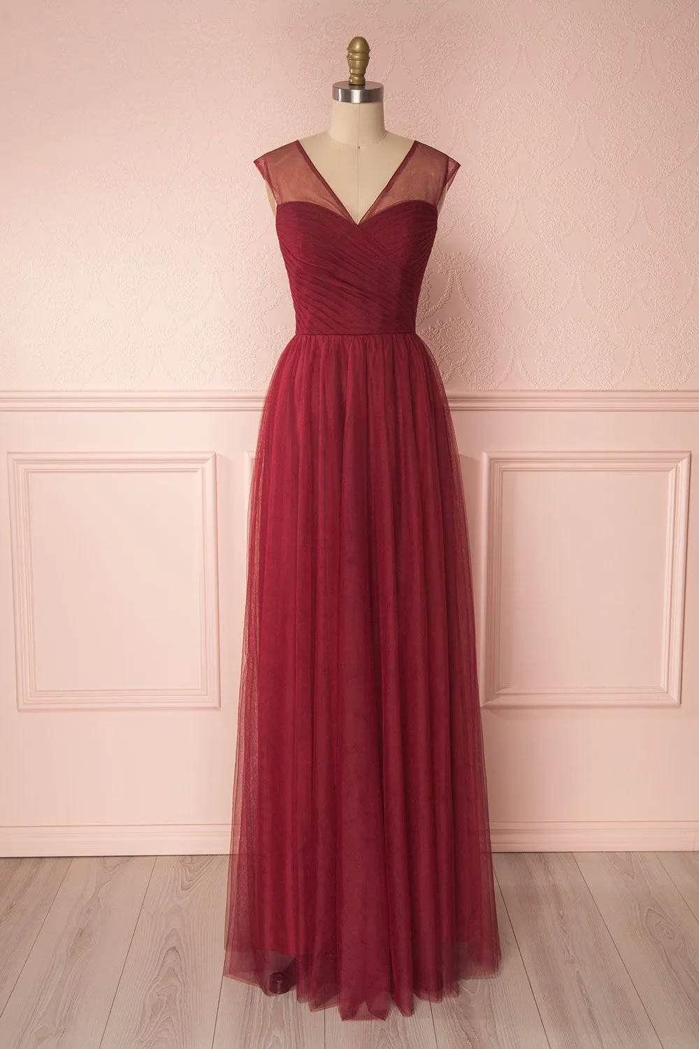 Adifa Deep Red | Tulle Gown