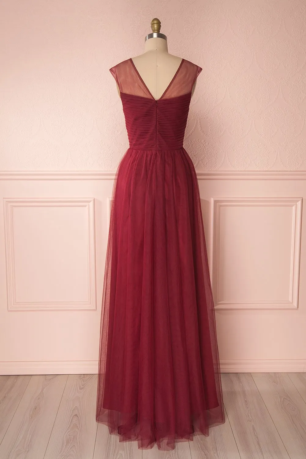 Adifa Deep Red | Tulle Gown