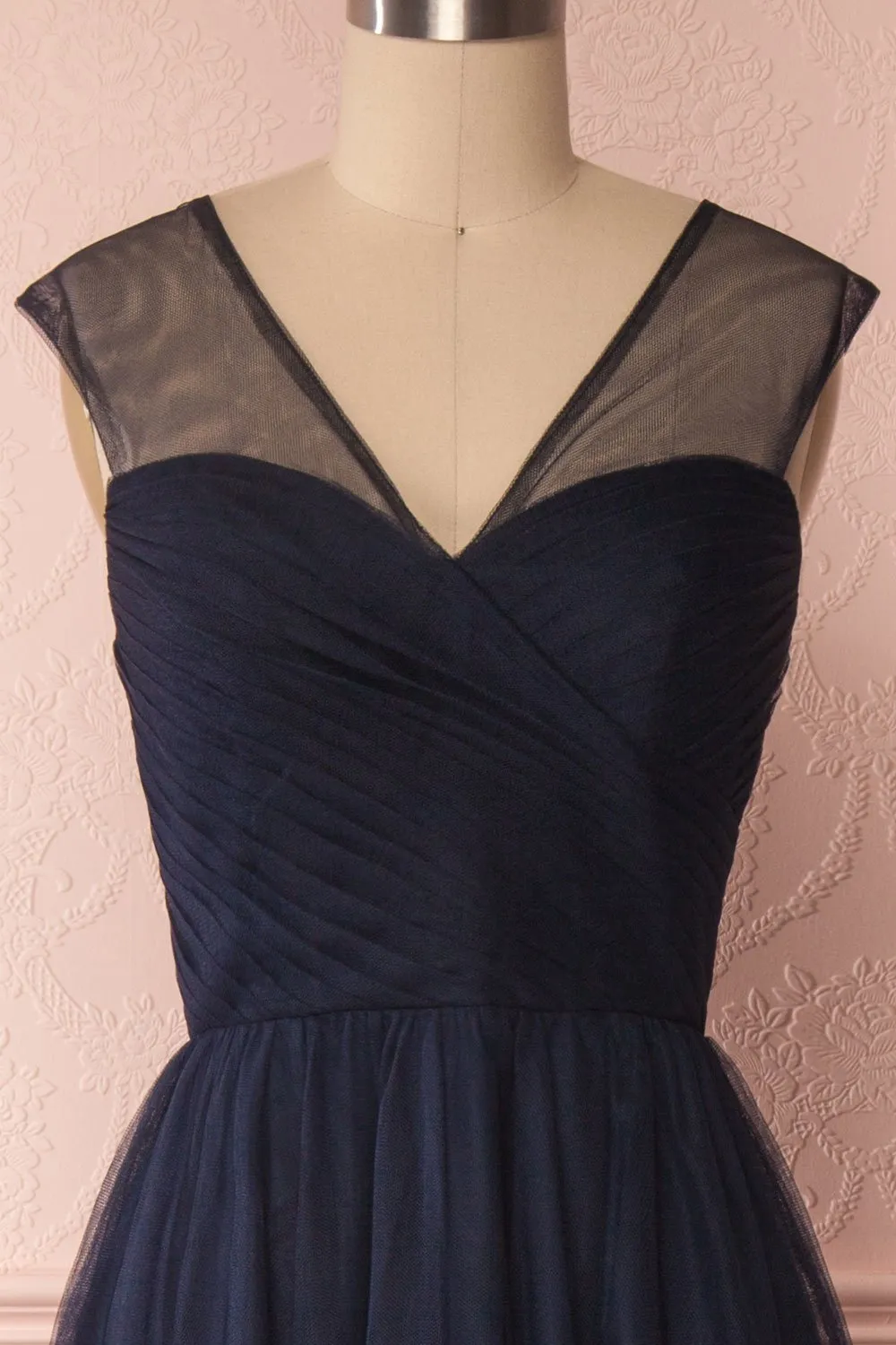 Adifa Navy | Blue Tulle Gown