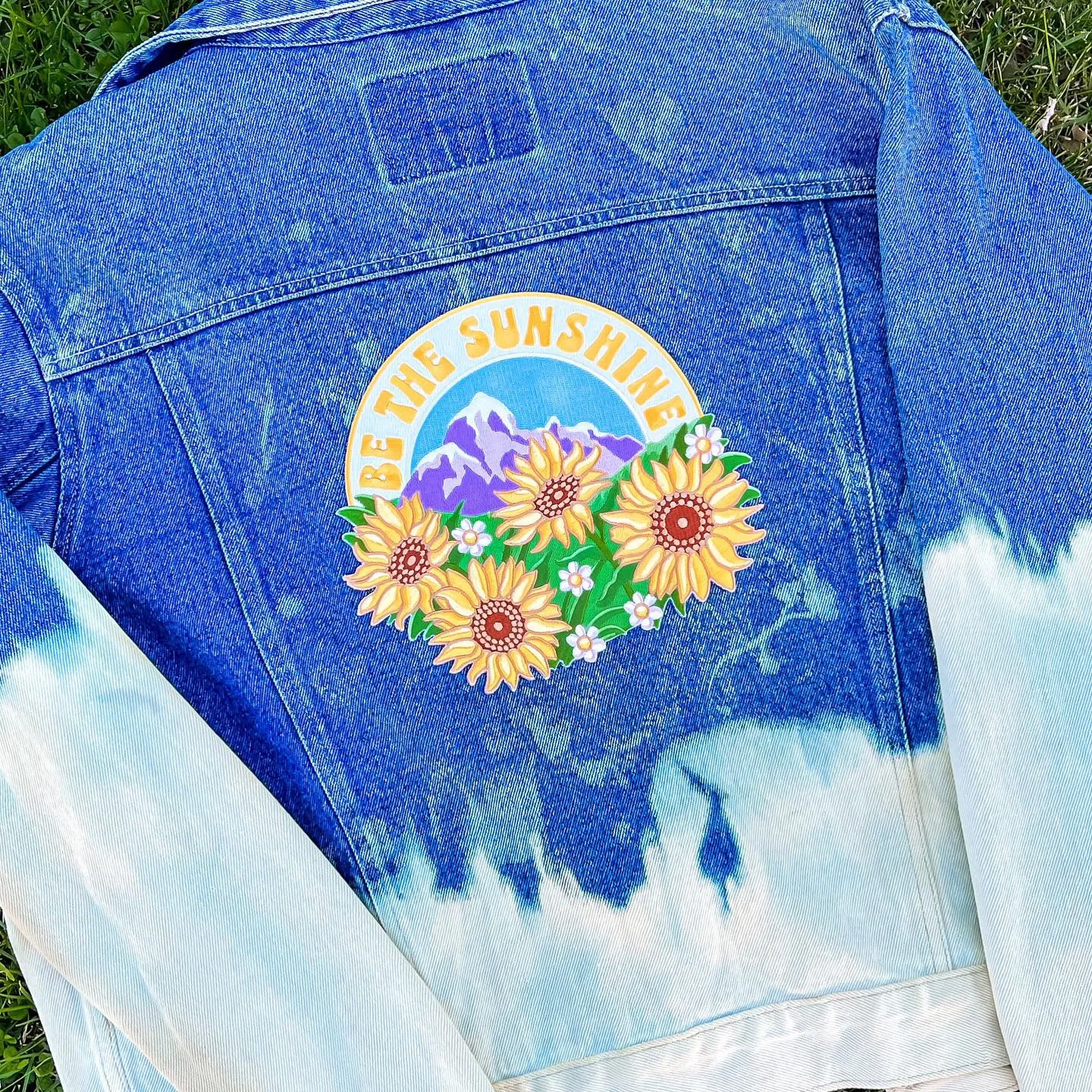 Adult Bleach Dye Denim Jacket