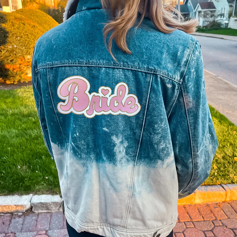 Adult Bleach Dye Denim Jacket