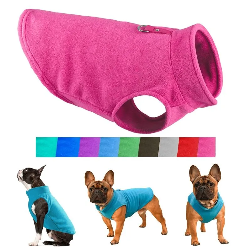 Anniepaw Winter Fleece Dog Jacket for Small Dogs Chihuahua Yorkie French Bulldog Pug Kitten