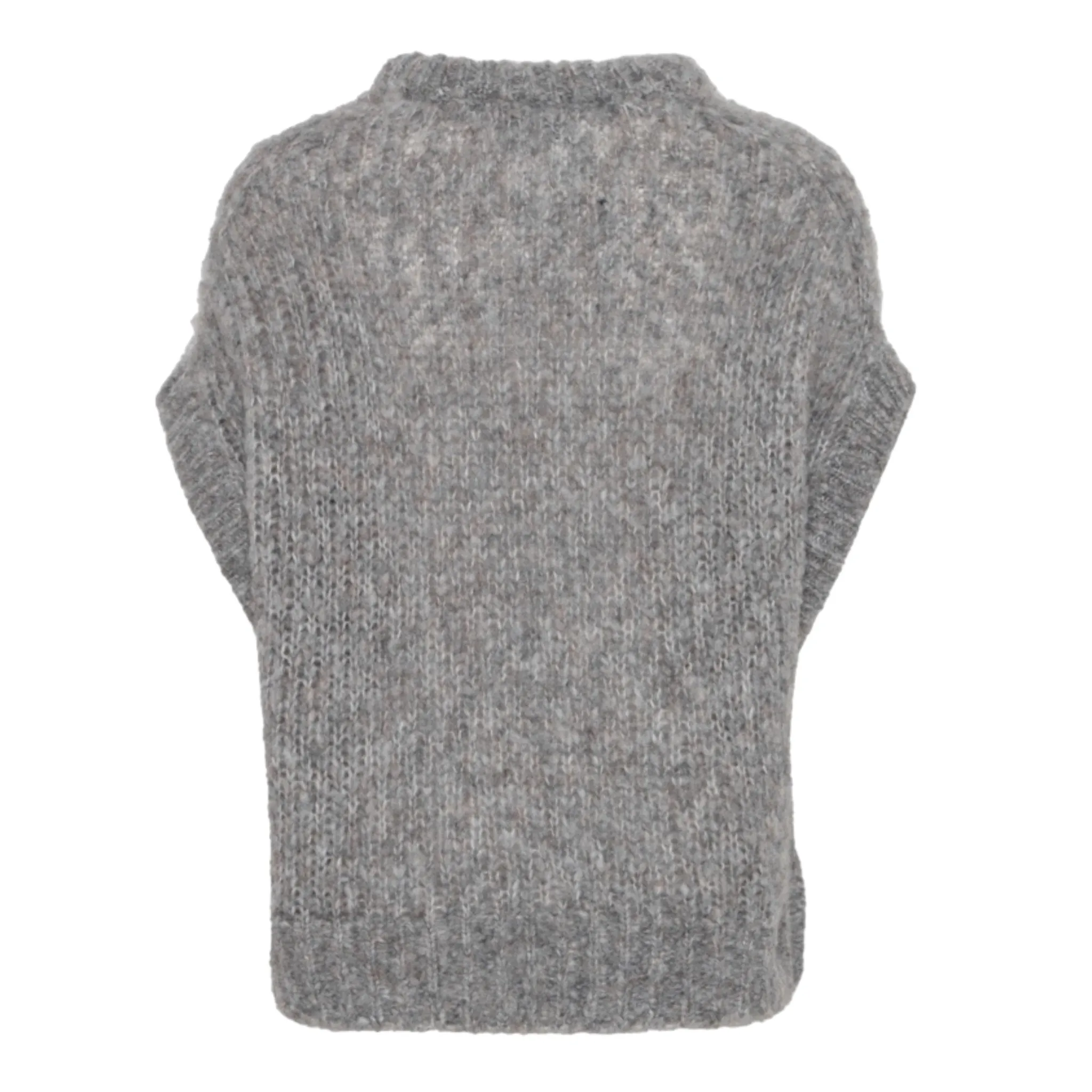 B Young Metta Vest Mid Grey Melange