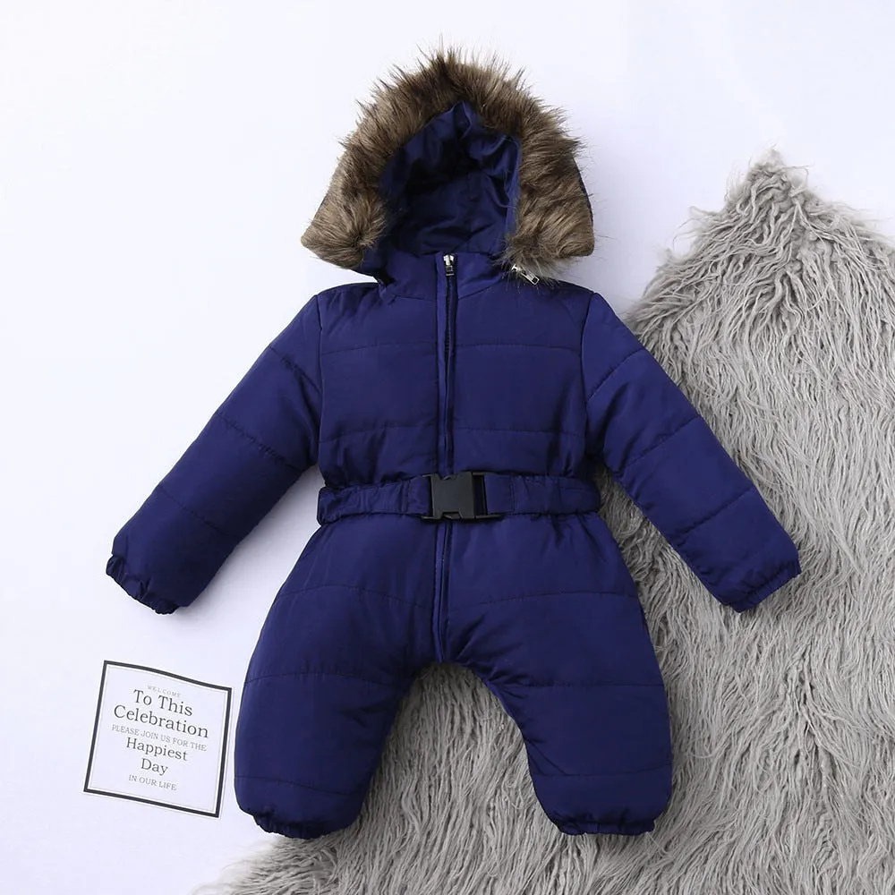 Baby winter jumpsuit romper