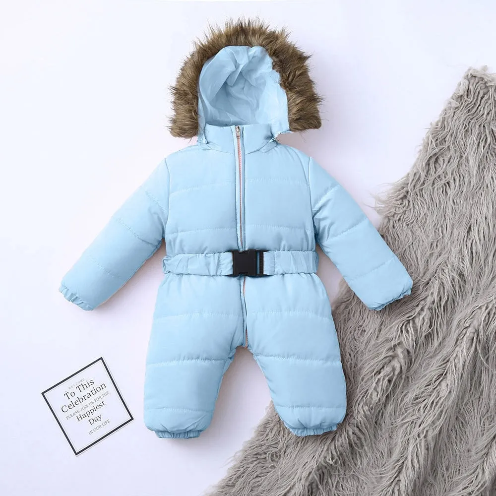 Baby winter jumpsuit romper