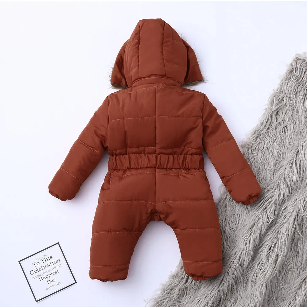 Baby winter jumpsuit romper