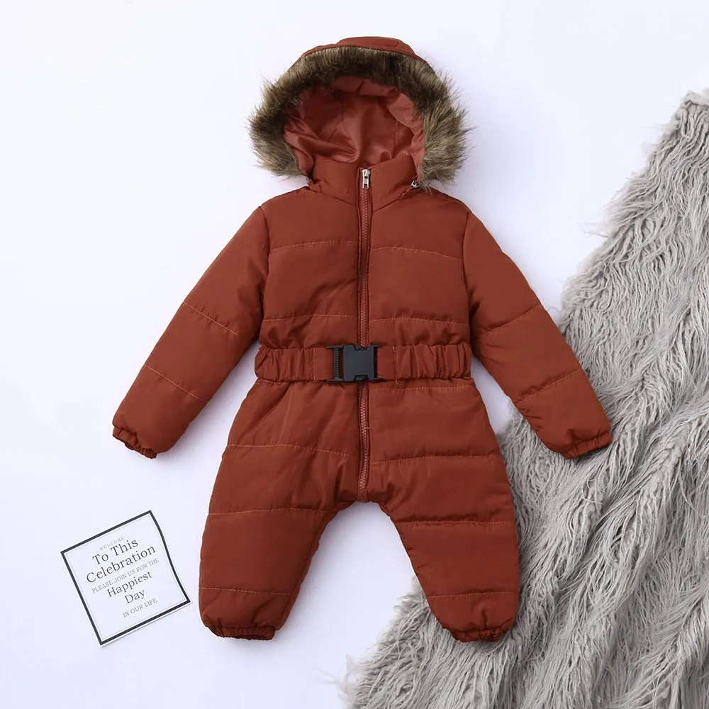 Baby winter jumpsuit romper