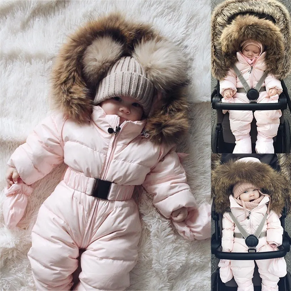 Baby winter jumpsuit romper