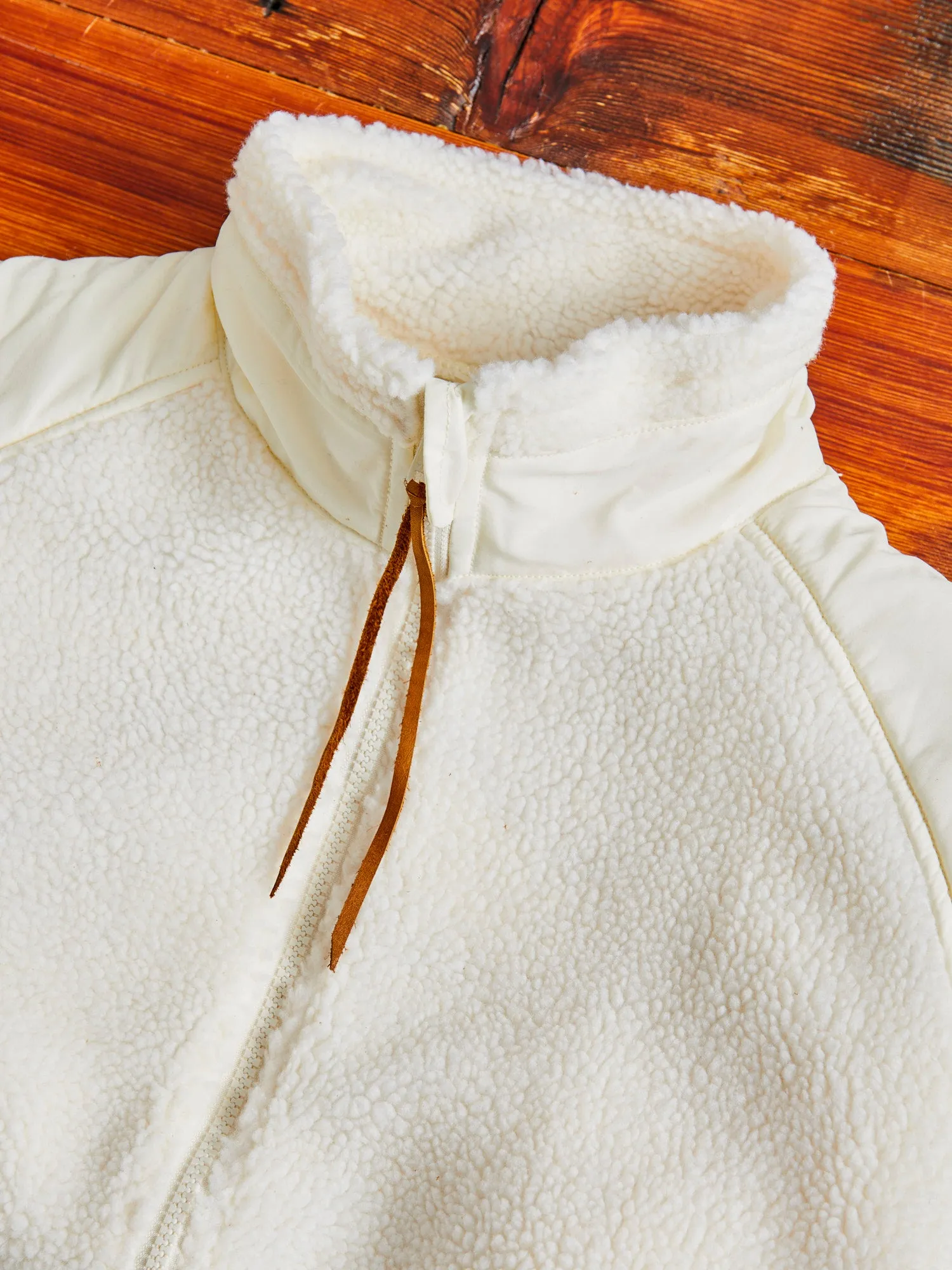 Boa Fleece Jacket in Ecru