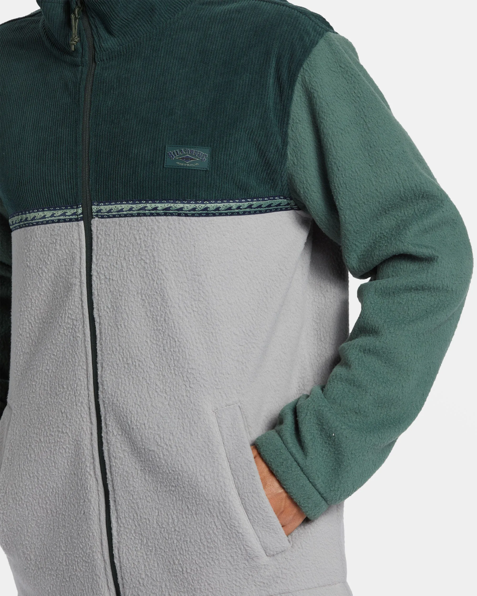 Boundary Trail Polar Fleece Full Zip Pullover - Forest Green