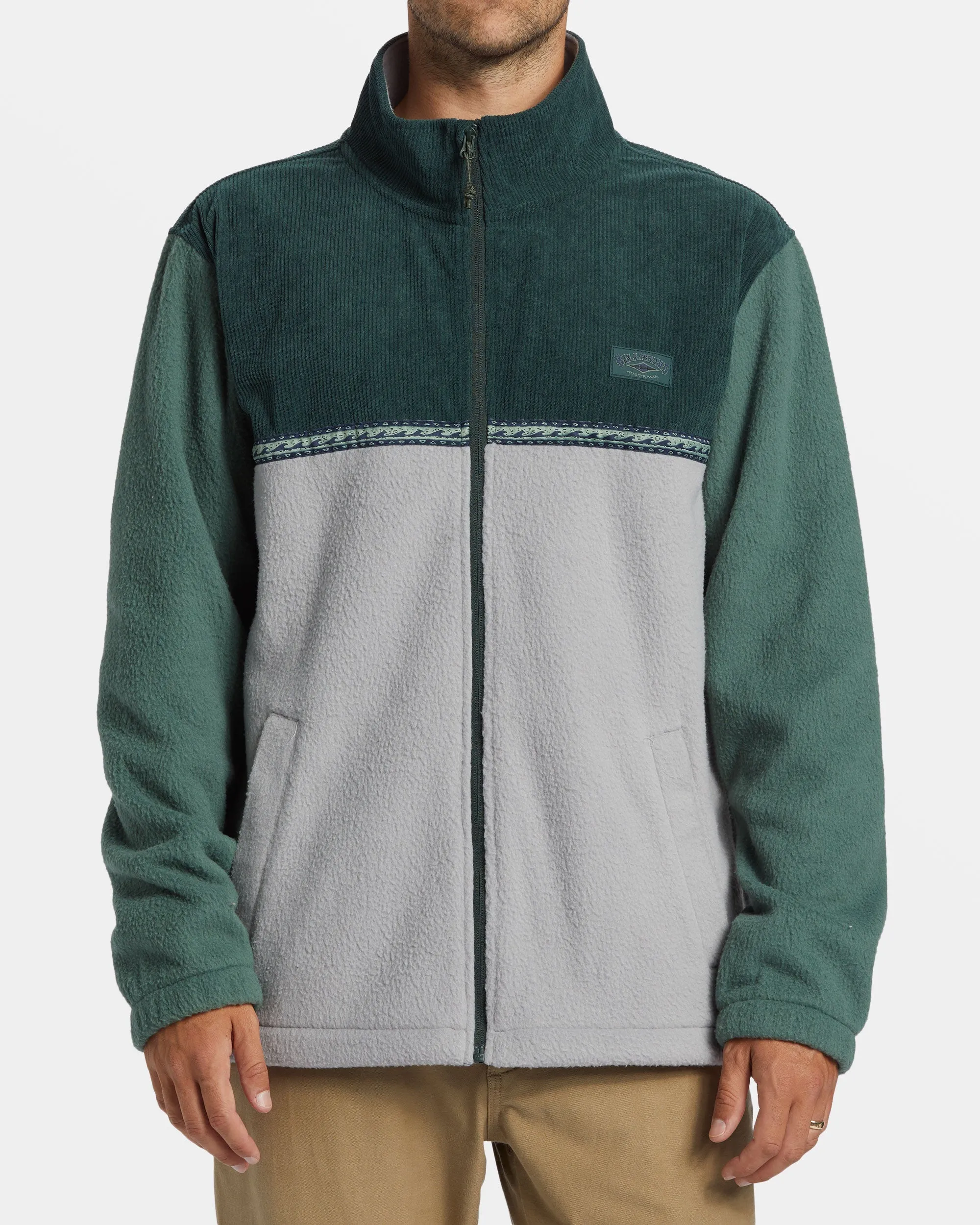 Boundary Trail Polar Fleece Full Zip Pullover - Forest Green