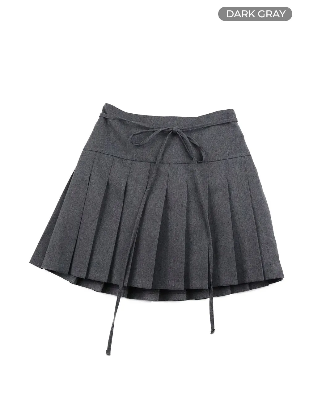 Bowknot Pleated Mini Skirt OA429