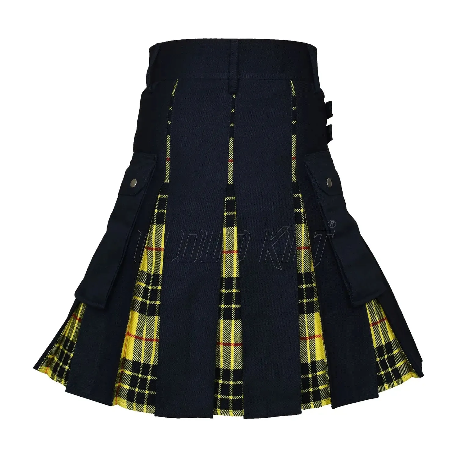 Box Pleated Hybrid Tartan Macleod of Lewis Utility Kilt