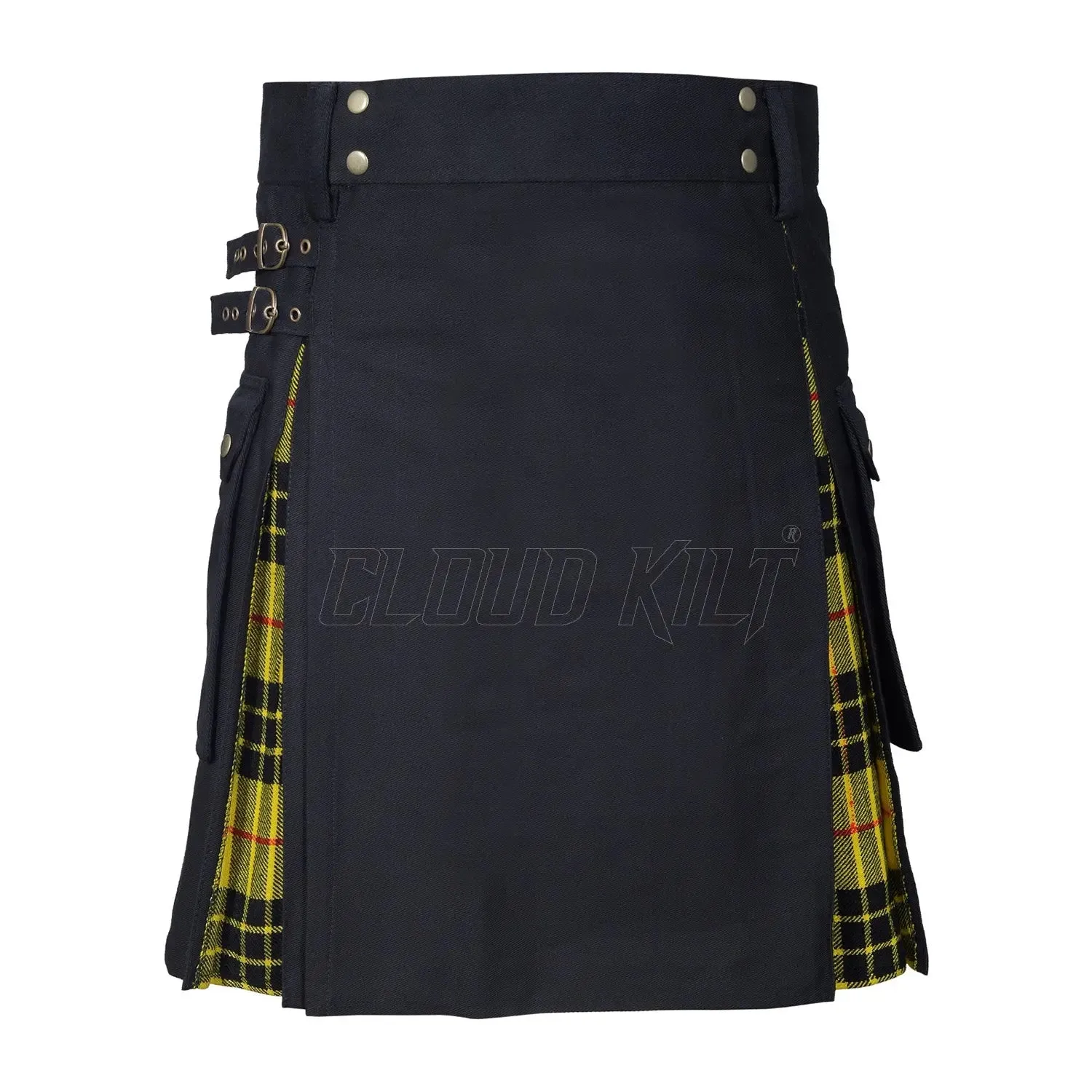 Box Pleated Hybrid Tartan Macleod of Lewis Utility Kilt