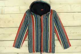 Brushed Gheri Cotton Hoodie Fleece Lined - Mexican Diamond