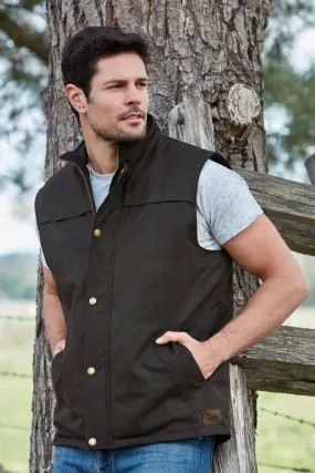 Burke & Wills Men's Byron Vest Brown