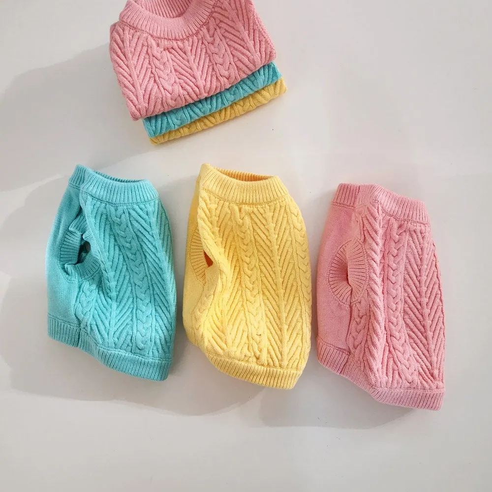 Candy Round Cable Knit Vest