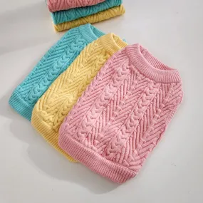 Candy Round Cable Knit Vest