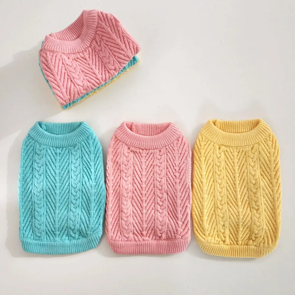 Candy Round Cable Knit Vest