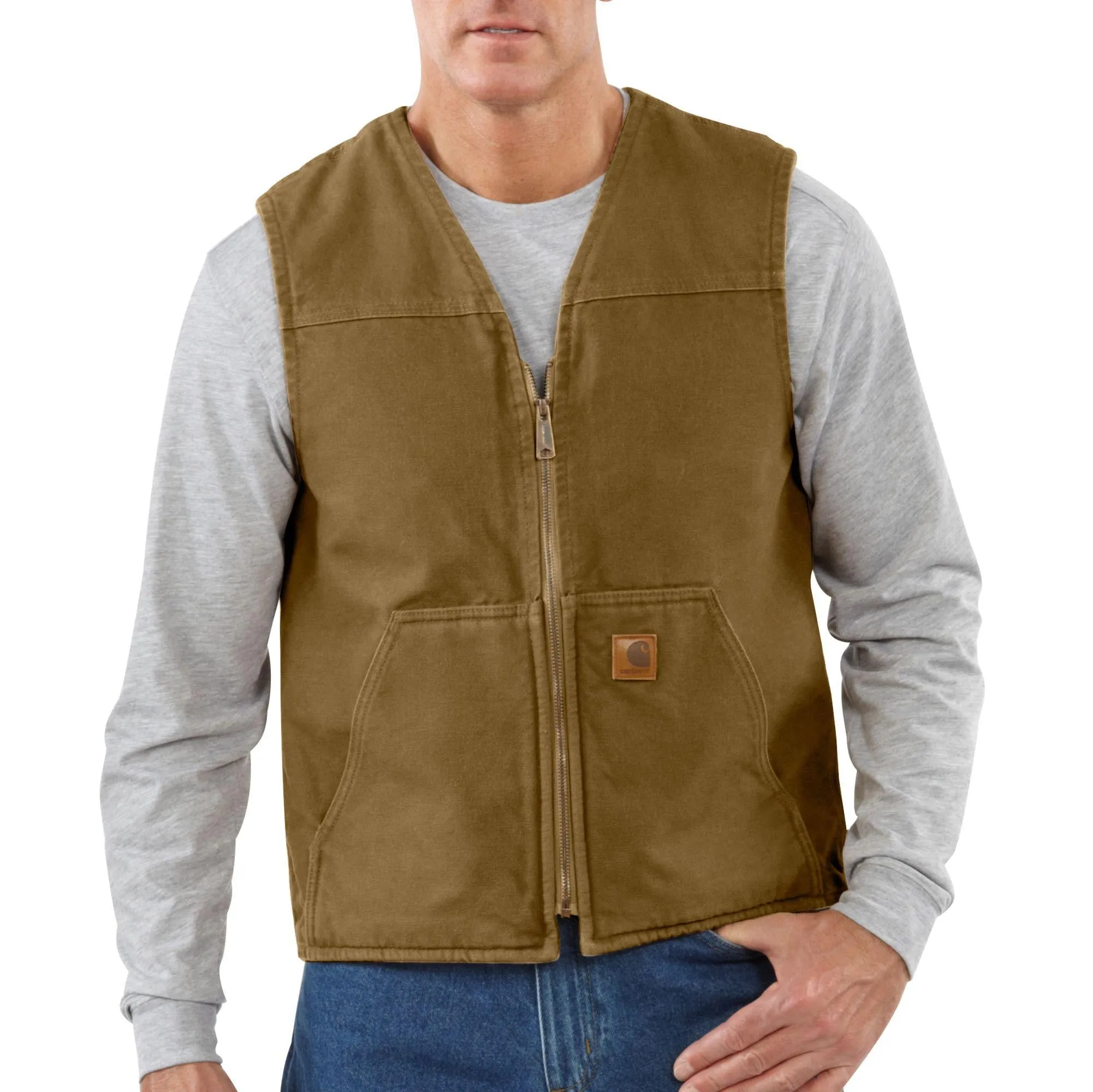 Carhartt Rugged Vest Sherpa Lined Sandstone