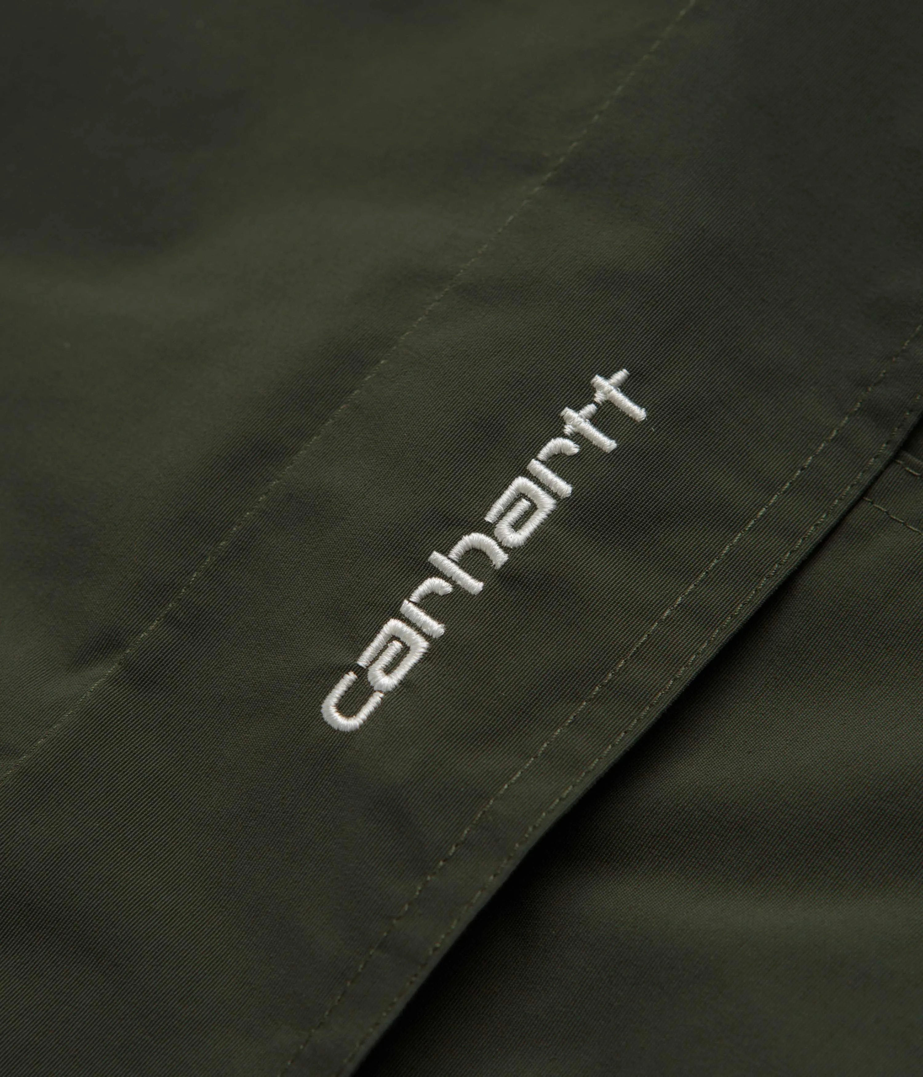 Carhartt Windbreaker Pullover Jacket - Office Green / White