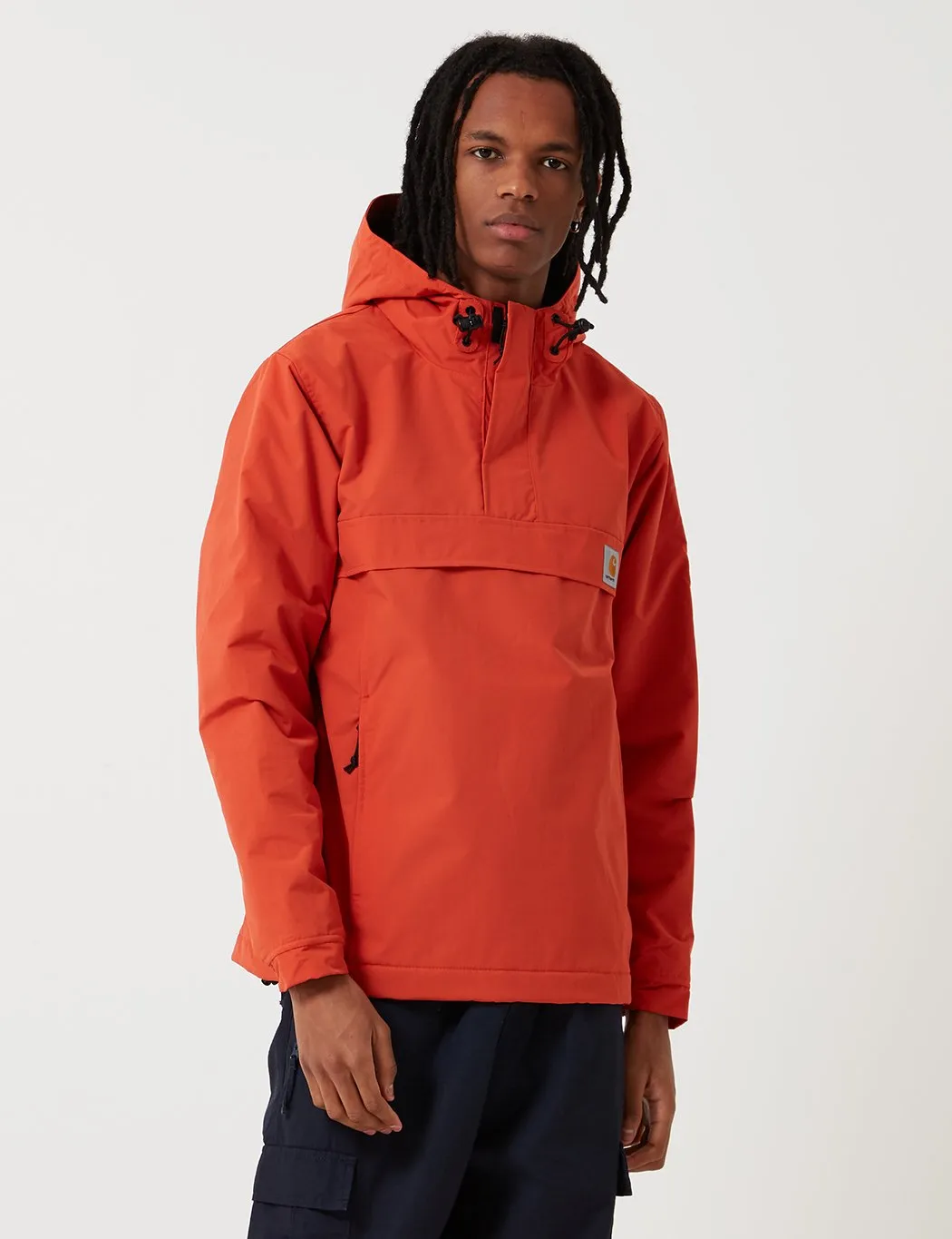 Carhartt-WIP Nimbus Half-Zip Jacket (Fleece Lined) - Persimmon Orange