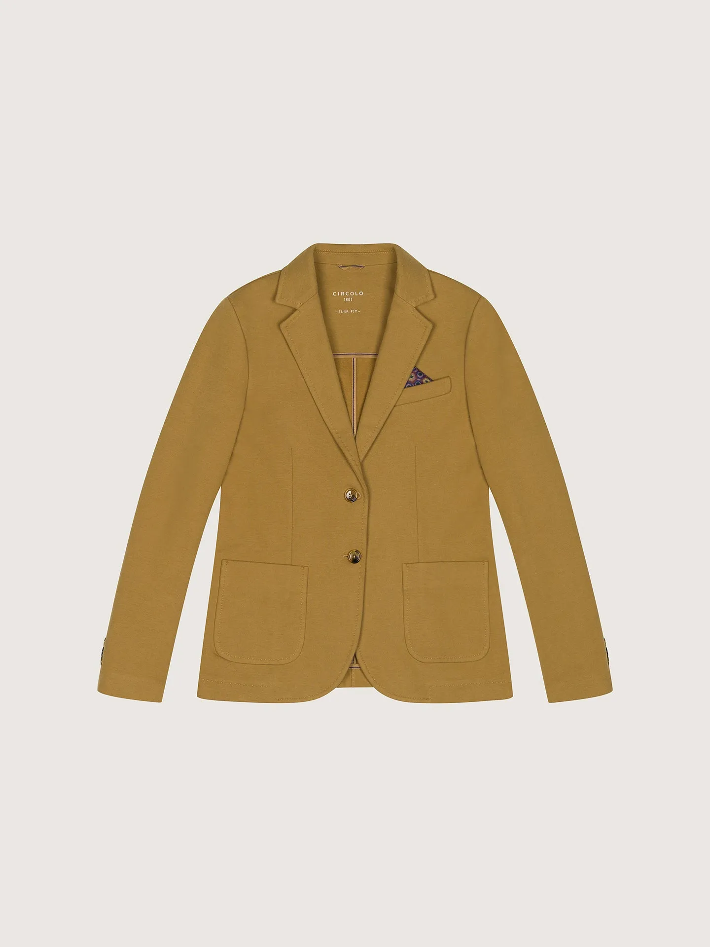 Cashmere Touch Slim Fit Blazer - Liquirizia