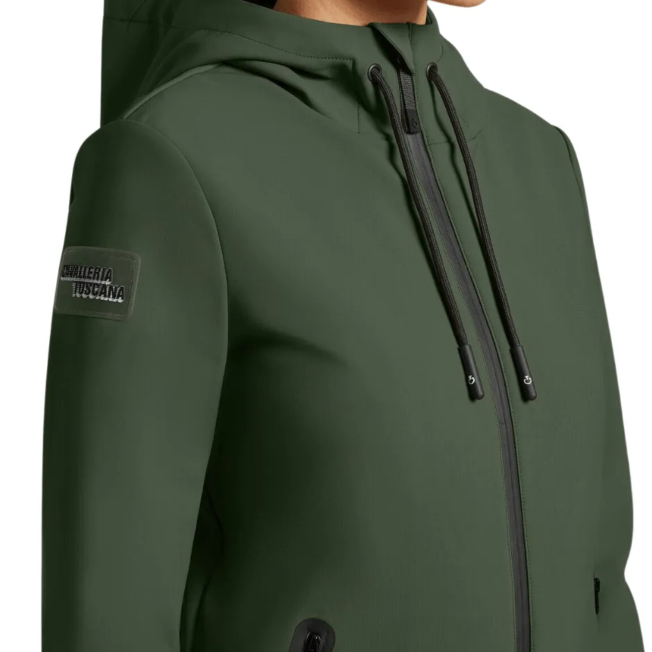 Cavalleria Toscana Thermal Hooded Jacket - Forest Green