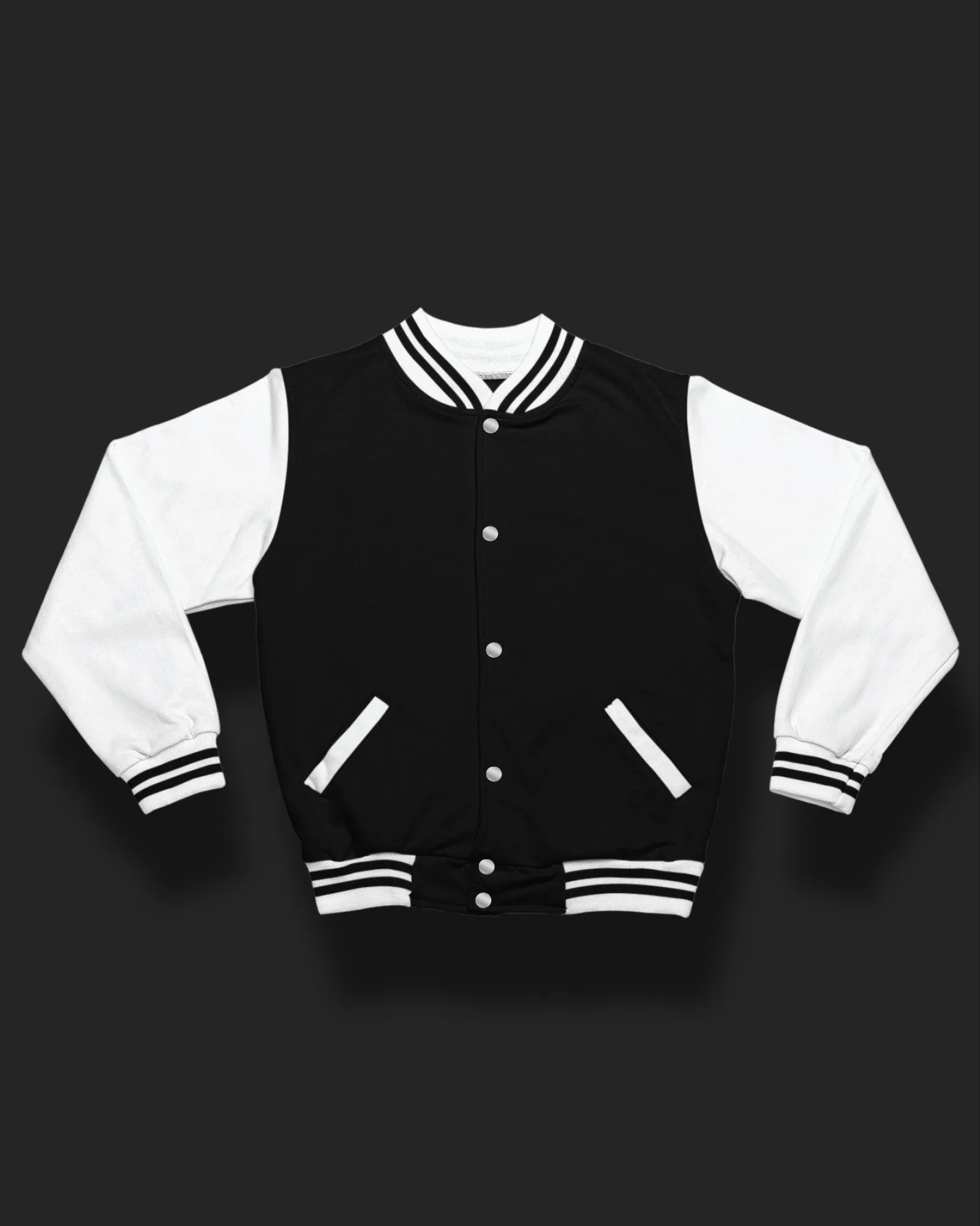 Champion Varsity Jacket: Black & White