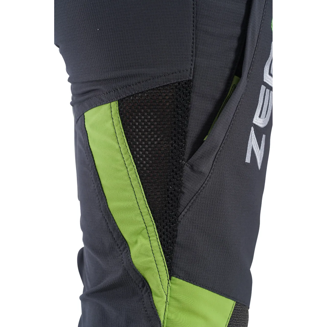 Clogger Zero Gen2 Light and Cool Women's Chainsaw Protective Pants - Grey/Green