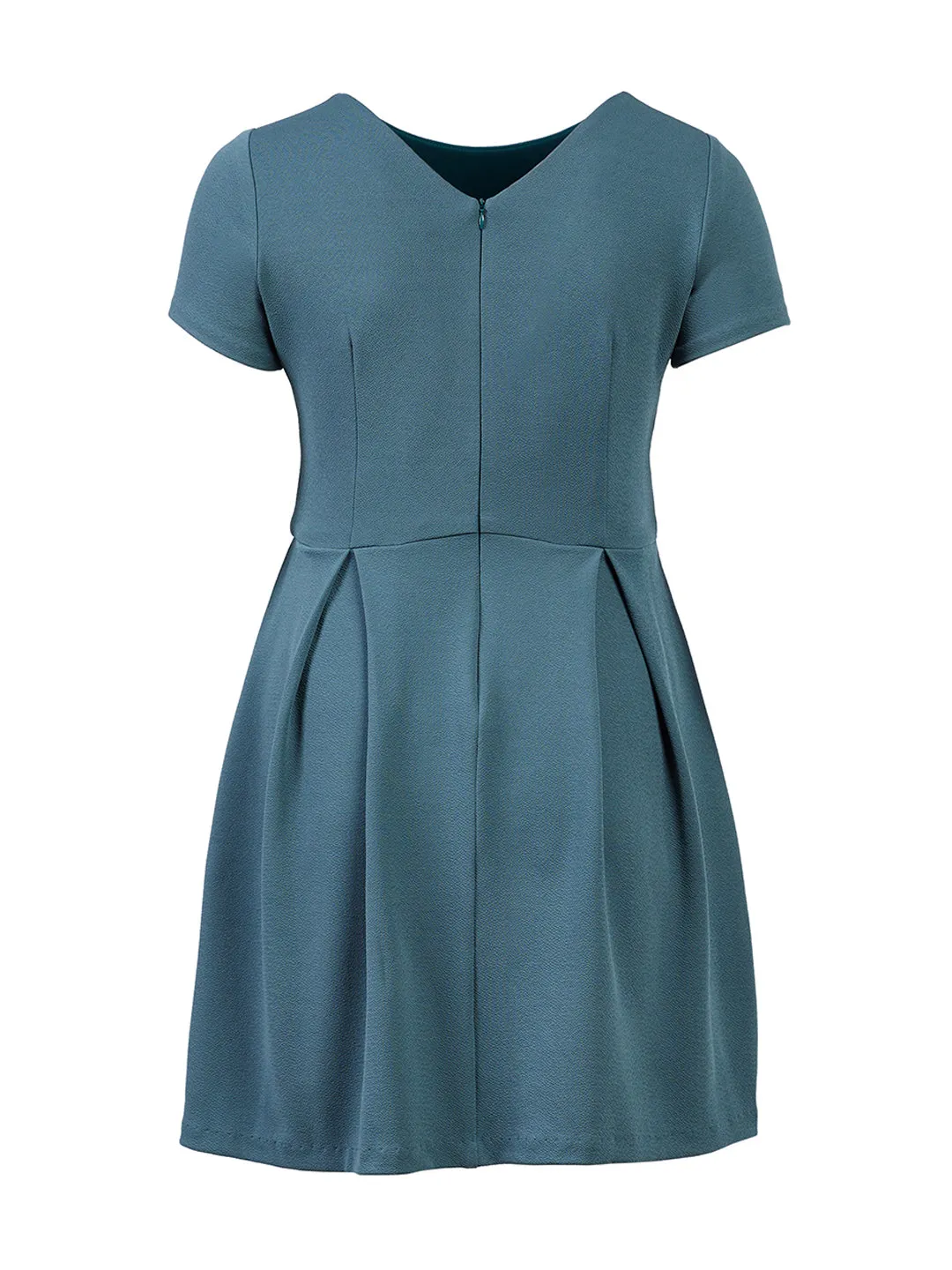 Dark Green Tiffany Fit-And-Flare Dress