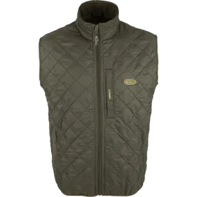 Delta Quilted Fleece Lined Vest - Olive