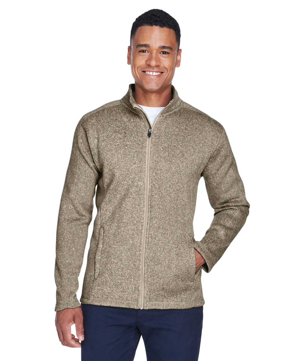 Devon & Jones Men's Bristol Full-Zip Sweater Fleece Jacket DG793