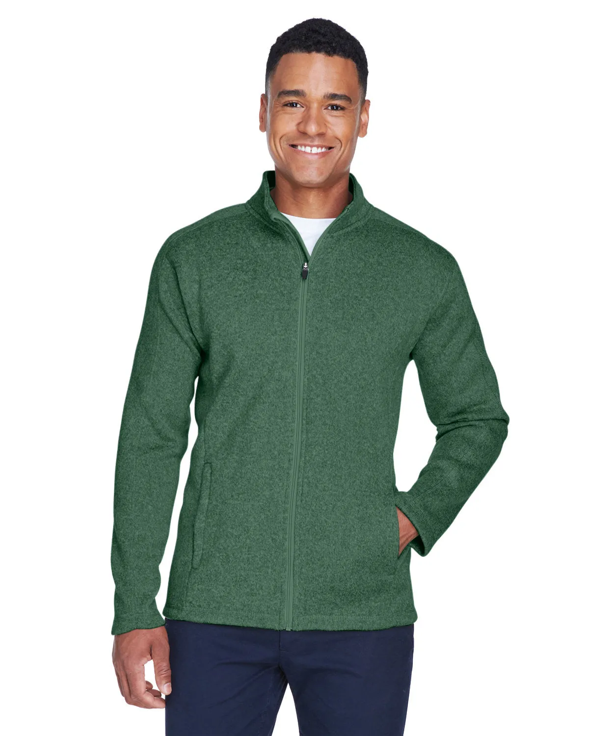 Devon & Jones Men's Bristol Full-Zip Sweater Fleece Jacket DG793