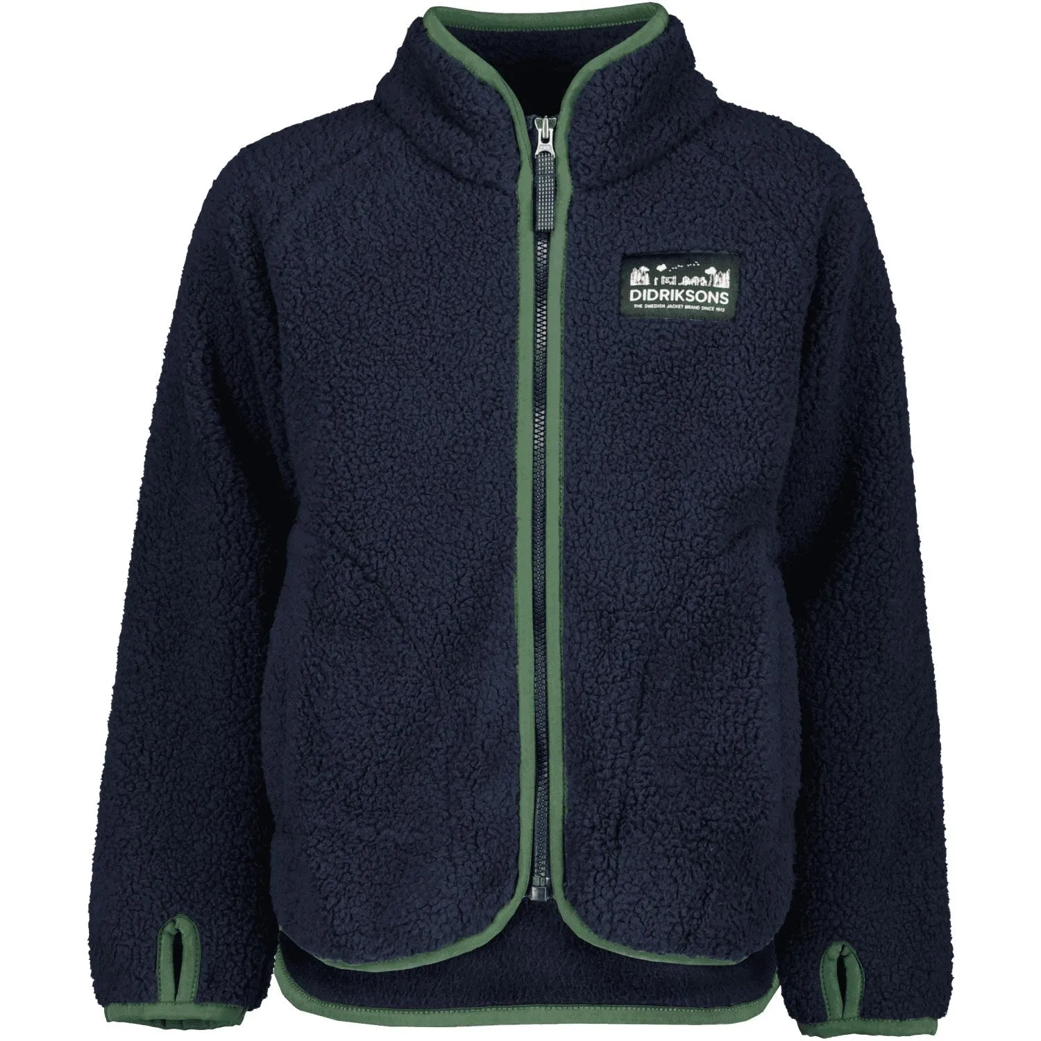 Didriksons Navy Gibbs Kids Fullzip Fleece Jacket 2