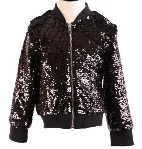 Doe A Dear Black Sequin Jacket