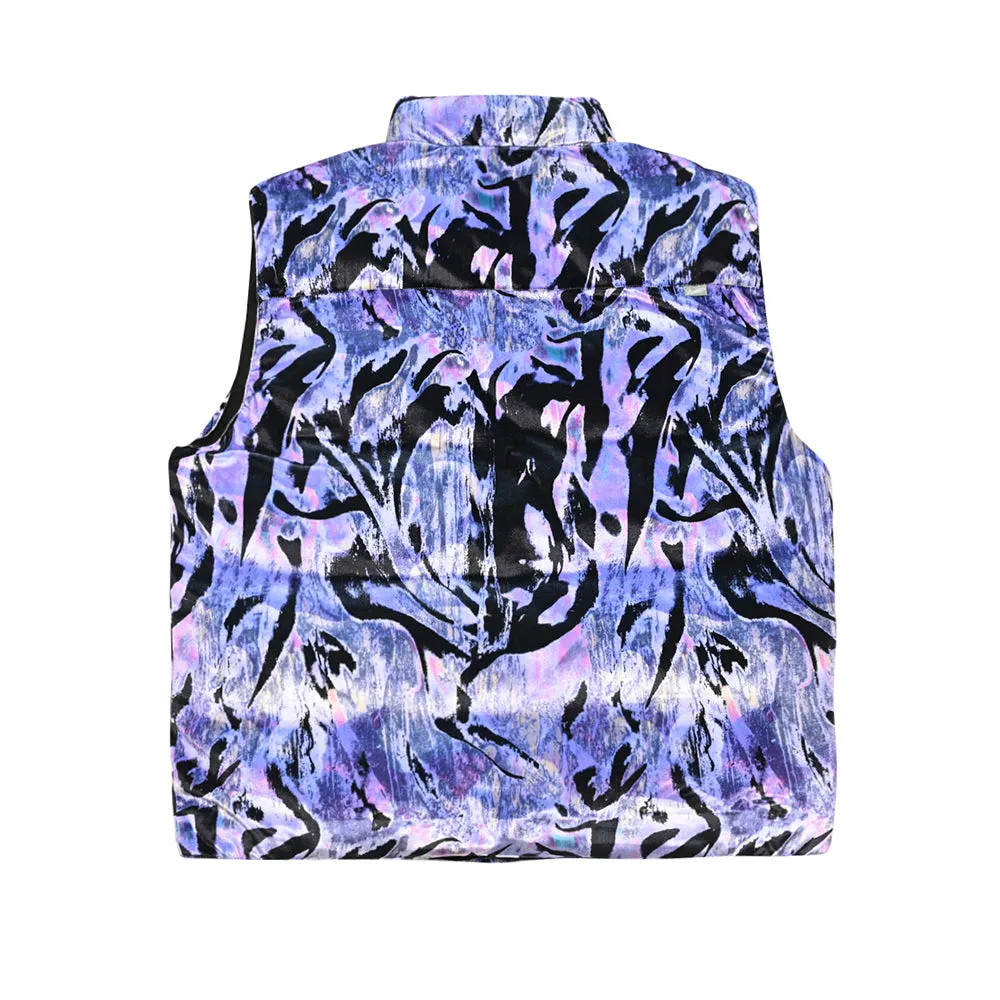 DSXBR WELLON PADDING VEST MARBLE PURPLE